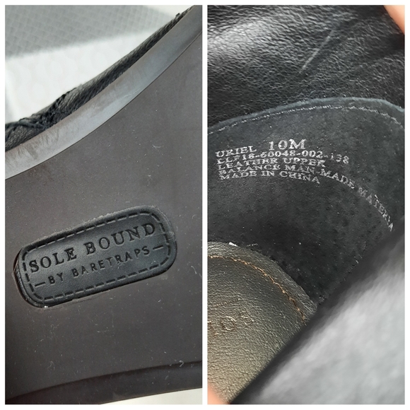 Sole Bound Baretraps Uriel Side Zip Boots Comfort Ankle Booties 10 Black NEW - Picture 9 of 10